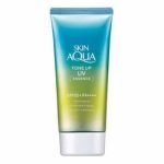 Skin Aqua Enhances Transparency Tone Up UV Essence Sunscreen Heartfelt Savon Scent Mint Green Color 2.8 oz (80 g)